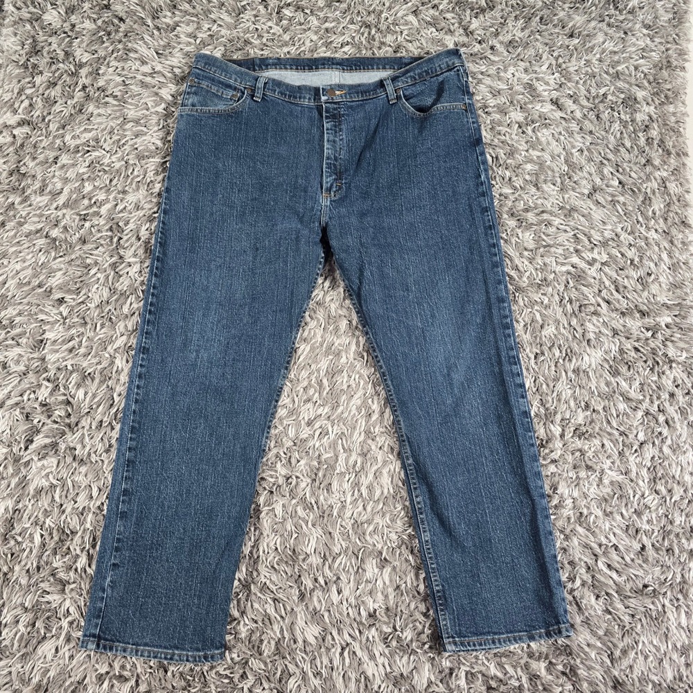 Wrangler Hero Authentic Regular Fit Jeans Blue 42x29 9VRGAMD Medium Wash Stretch